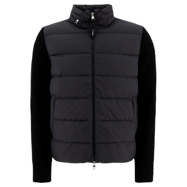 【MONCLER】秋冬新款 男款 前襟羽絨羊毛拼接外套-黑色(2號USA-M、3號USA-L、4號USA-XL、5號USA-XXL)