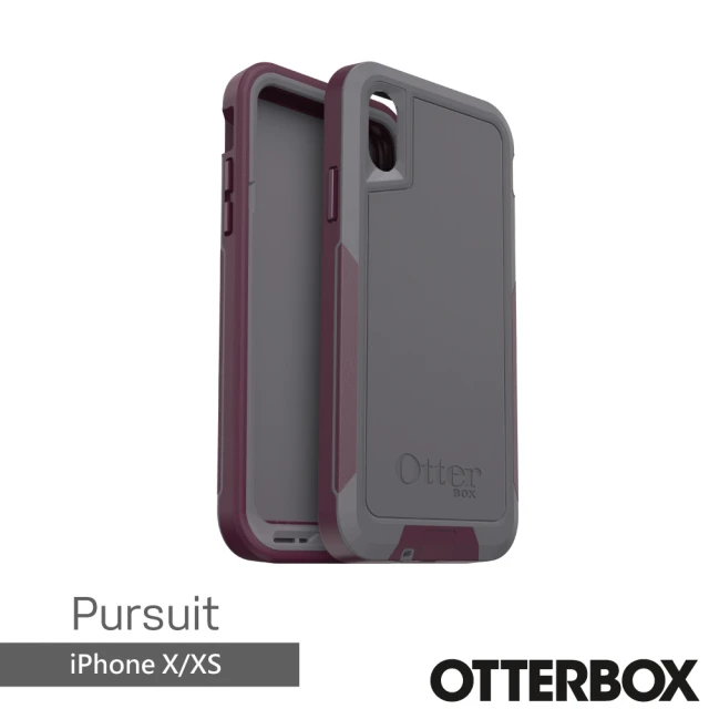 OtterBox iPhone X / Xs 5.8吋 Pursuit探索者系列保護殼(灰/紫)