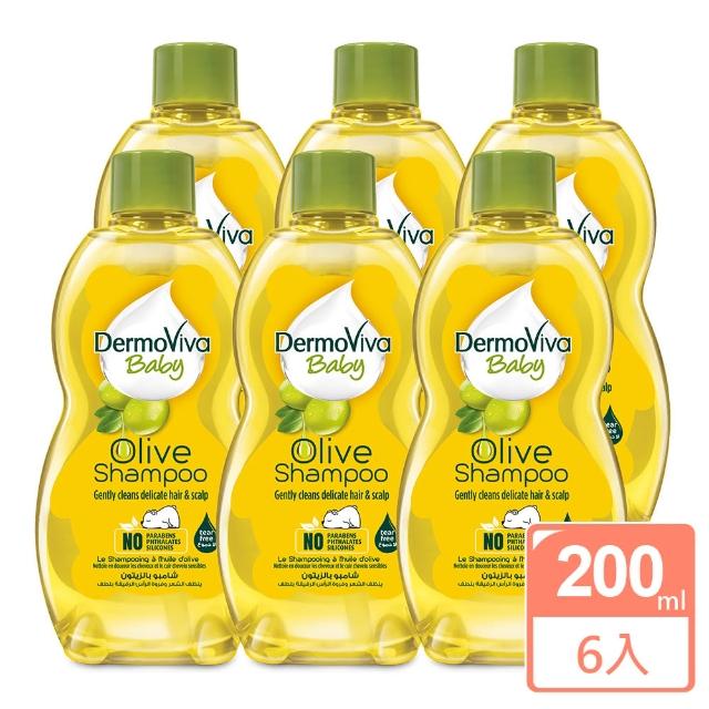 【杜拜DABUR】DERMOVIVA兒童不流淚橄欖洗髮精200ml(6入組)