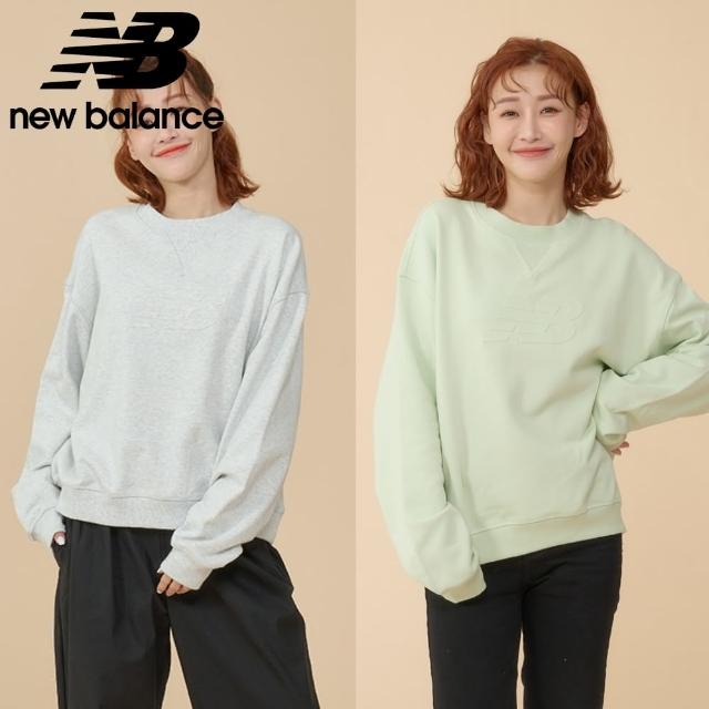 【NEW BALANCE】NB 鋼印LOGO長袖上衣_女性_WT43535AHH_WT43535NUM(美版 版型偏大)