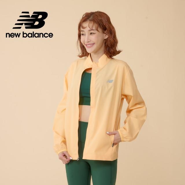 【NEW BALANCE】NB 防潑水透氣風衣外套_WJ41243PAE_女性_黃橙色(美版 版型偏大)