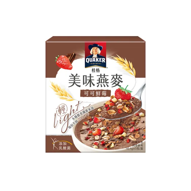 【QUAKER 桂格】濃湯燕麥系列口味任選(鮮蔬蘑菇/番茄牛肉/奶油玉米/白醬雞肉/洋蔥起司/水果優格/可可鮮莓)