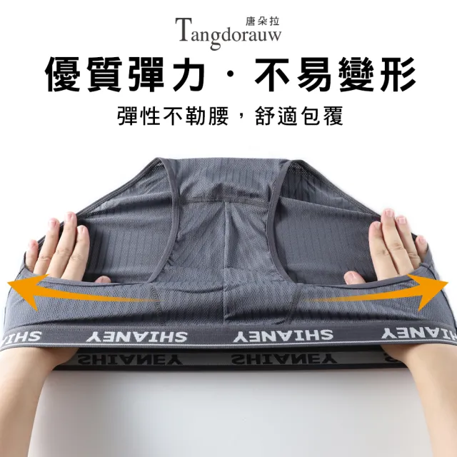 【唐朵拉】兩件組-台灣製 男性透氣網孔三角內褲 竹炭褲底(男內褲/台灣製/透氣 715)
