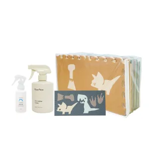 【Pato.Pato】momo限定 恐龍地墊＋恐龍拼圖＋家事萬用清潔液500ml＋抗菌液100ml(巧拼／拼接／遊戲地墊)