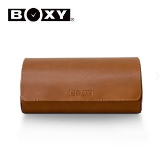 【BOXY】名錶收藏盒 3支裝 真皮皮革 多功能錶包 錶盒(大錶適用 旅行收納盒 攜帶錶盒)