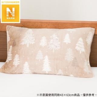 【NITORI 宜得利家居】吸濕發熱 枕套 N WARM TREE 24NW05 50×70(吸濕發熱 枕套 N WARM)