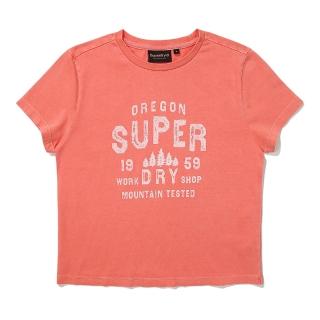 【Superdry】韓版 女款 短袖T恤 Vintage(珊瑚橘)