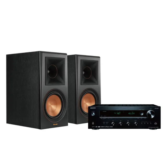 【Klipsch】RP-600M書架式喇叭+ONKYO TX-8470 兩聲道喇叭組