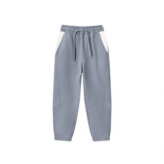 【GIORDANO 佐丹奴】童裝馬卡龍拼色長褲(65 信風藍)