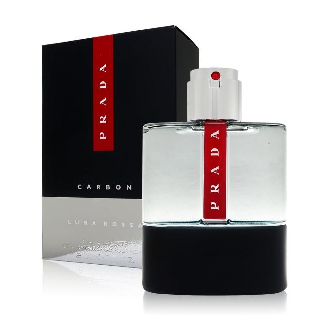 【PRADA 普拉達】Luna Rossa Carbon 卓越勁黑男性淡香水 EDT 100ml(平行輸入)