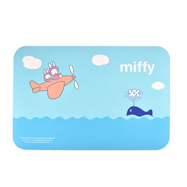 【Miffy米飛】2入任選 台灣製 10秒頂吸 軟式珪藻土吸水地墊(60x40cm)