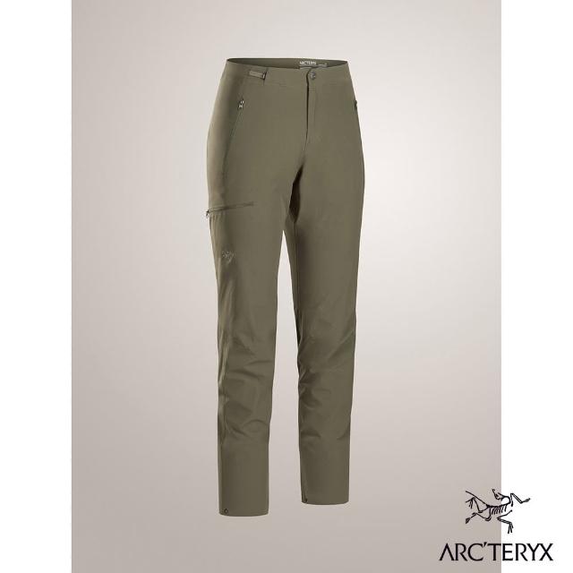 【Arcteryx 始祖鳥】女 Gamma 輕量軟殼長褲(龍紋綠)