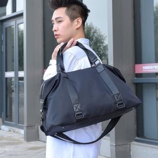 【LEESA】尼龍斜揹包\男包\健身包\運動包\側揹包\手提包\運動包包\上課包包\黑色尼龍包\運動斜揹包\單肩包