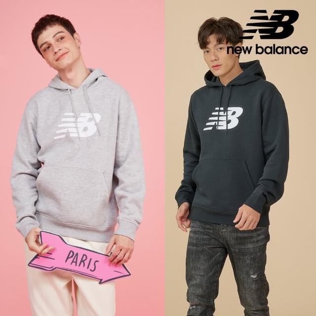 【NEW BALANCE】NB 刷毛連帽長袖上衣_男性_MT43904AG_MT43904BK(美版 版型偏大)