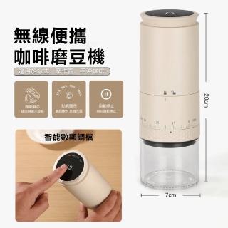 【伊德萊斯】智慧數顯電動咖啡磨豆機 五檔可調 研磨咖啡機(隨行磨豆器 磨粉機 咖啡杯 交換禮物)