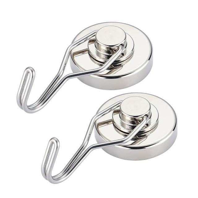 【生活King】360°多向超強磁鐵掛勾-36mm(2入)