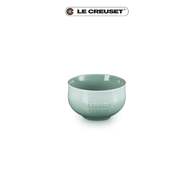 【Le Creuset】瓷器輕荷漫舞系列飯碗350ml(湖水綠/淡粉紫/貝殼粉 3色選1)