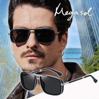 【MEGASOL】BK系列UV400防眩偏光太陽眼鏡(都市時尚簡約型墨鏡-C1774)