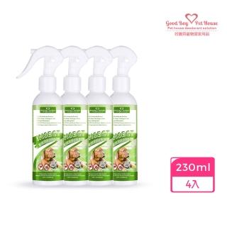 【GBPH好寶貝】寵物蟲蟲退散防護噴霧230ml-4入(防蚊/防護/寵物友善/植萃防蚊精油/不含殺蟲劑/不含DEET敵避)