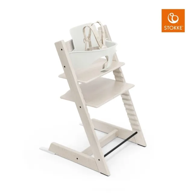 【STOKKE 官方直營】Tripp Trapp成長椅6m+入門組合-櫸木(兒童/餐椅/學習椅)