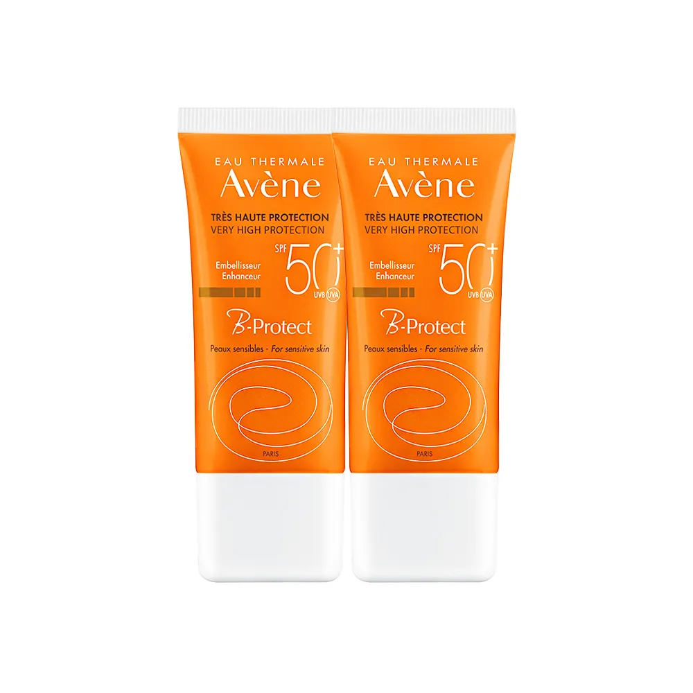 【Avene 雅漾官方直營】亮顏防曬乳SPF50+ 30ml 2入組(抗UV/潤色素顏霜)(防曬/防曬乳)