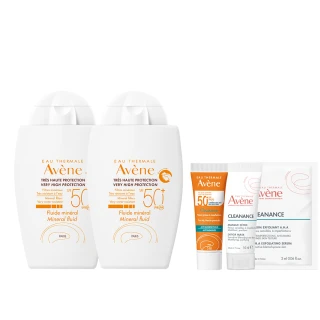 【Avene 雅漾官方直營】物理防曬液SPF50 40ml 2入組(特殊美容後/敏感肌推薦)