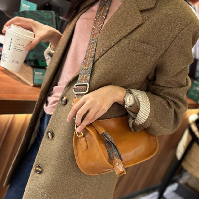 Sp house 復古中性油蠟牛皮真皮超薄眼鏡墨鏡收納包(3