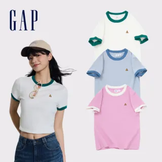 【GAP】女裝 Logo小熊圓領短袖T恤-多色可選(429376)