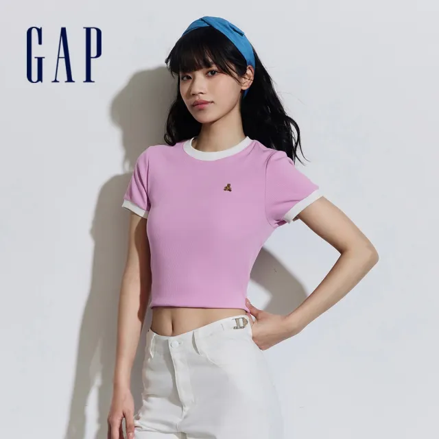 【GAP】女裝 Logo小熊圓領短袖T恤-多色可選(429376)