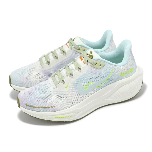 NIKE 耐吉 慢跑鞋 Wmns Air Zoom Pegasus 41 女鞋 米白 藍 小飛馬 氣墊 運動鞋(HQ3465-143)