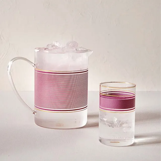 【PIP STUDIO】Chique Gold 玻璃水杯360ml-黃
