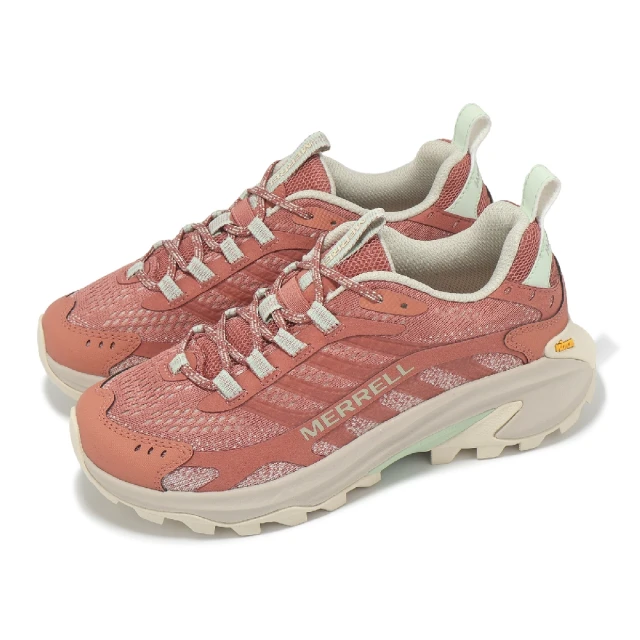 MERRELL 戶外鞋 Moab Speed 2 女鞋 岩石紅 黃金大底 抓地 越野 登山鞋(ML038244)