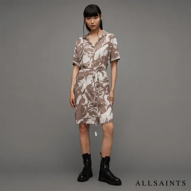 【ALLSAINTS】CAMILLA 印花洋裝 WD668Z(常規版型)