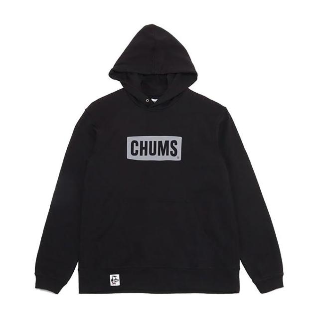 【CHUMS】CHUMS 休閒  CHUMS Logo Pullover Parka LP連帽上衣 黑/炭黑  男 女(CH001443K083)