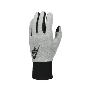 【NIKE 耐吉】手套 Club Fleece 2.0 男款 灰 黑 棉質 保暖 可觸控 運動 跑步 束口 運動手套(N1007163-096)