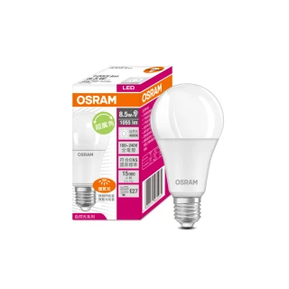 【Osram 歐司朗】限量福利品 8.5W LED燈泡(12入)