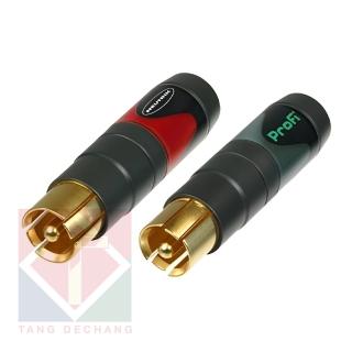 【湯德昌電子】NEUTRIK NF2C-B/2單音RCA插頭(紅色與黑色成對包裝)