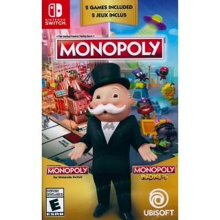 【Nintendo 任天堂】NS Switch 地產大亨瘋樂中文版+地產大亨一代英文版 Monopoly Madness(中英文美版)