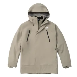 【The North Face 官方旗艦】北面男款灰色FUTURELIGHT防水透氣連帽三合一外套｜89ZM1I4