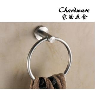 【T8703】304不銹鋼毛絲圓形毛巾環(毛巾.擦手巾.衛浴配件.浴室.毛巾環.置物.收納.衛浴裝置.淋浴)