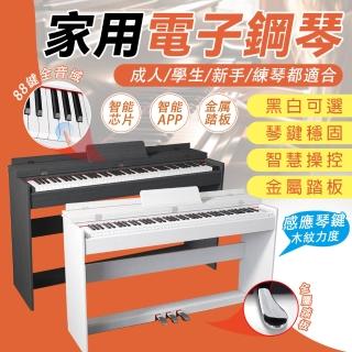 【BLANTH 博蘭仕】58812木紋力度電鋼琴 88鍵(88鍵標準厚鍵電鋼琴 可攜式電子鋼琴 電子琴 鋼琴原音)