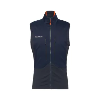 【Mammut 長毛象】Eiger Nordwand ML Hybrid Vest Men 極限艾格防風防潑水中層背心 夜藍 男款 #1014-05640