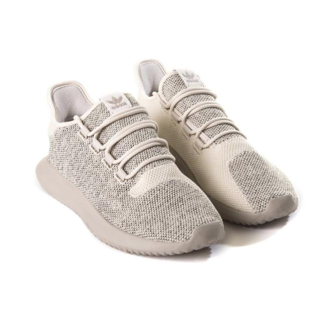 【adidas 愛迪達】adidas Tubular Shadow Knit 男鞋 休閒 小350 編織 沙色 BB8824