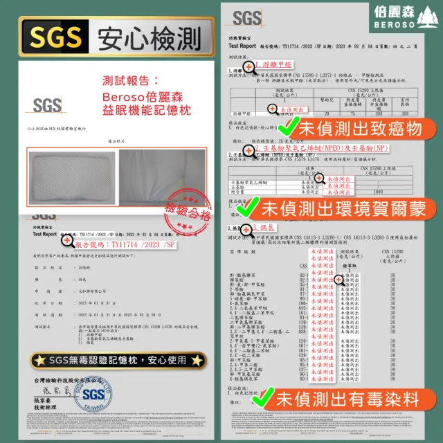 【Beroso 倍麗森】3D空氣棉防鼾護頸紓壓蝶型記憶枕頭B26(SGS檢驗合格 12cm 益眠機能枕 支撐頸部 貼合肩頸)