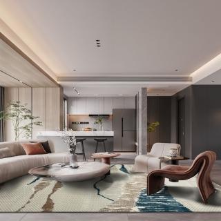 【SDL Home 山德力】自然風地毯 240x330cm 瑟裡(山景 多色 大尺寸)