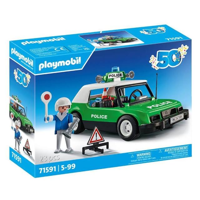 playmobil 摩比 週年復古警車 摩比人