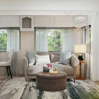【SDL Home 山德力】斑駁藝術感地毯 160x230cm 夏珞特(綠色斑駁 閃色)