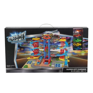 【ToysRUs 玩具反斗城】Speed City極速城市 停車場場景組(男孩玩具 合金車)