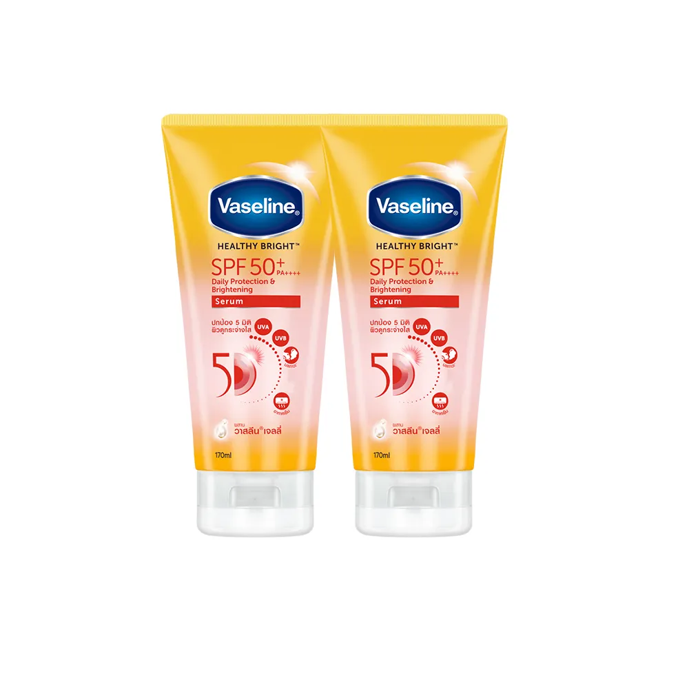 【Vaseline 凡士林】5D極護水感防曬乳 170ML-2入