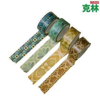 【CLEAN 克林】臺語壁花紙膠帶(老事百貨行 復古 文具 懷舊風 手帳紙膠帶 創意紙膠帶 臺式花紋 特色紙膠帶)